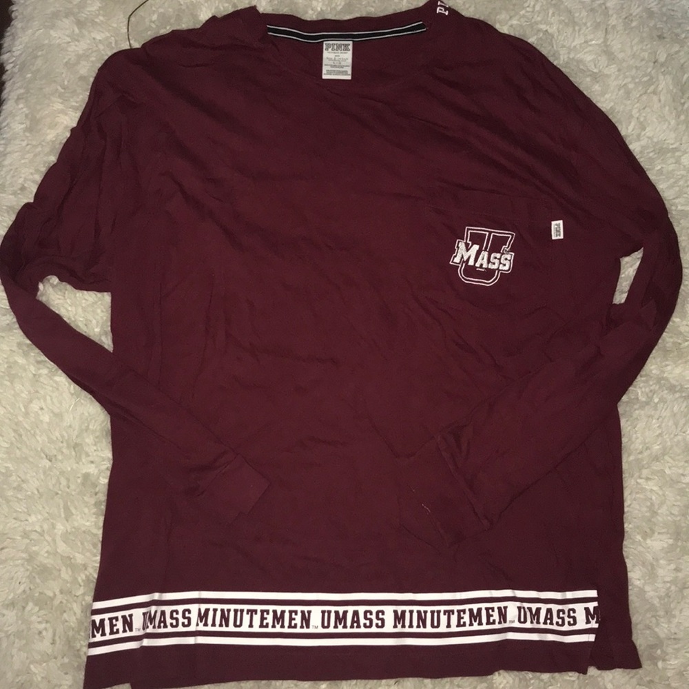 UMASS minutemen long sleeve tee